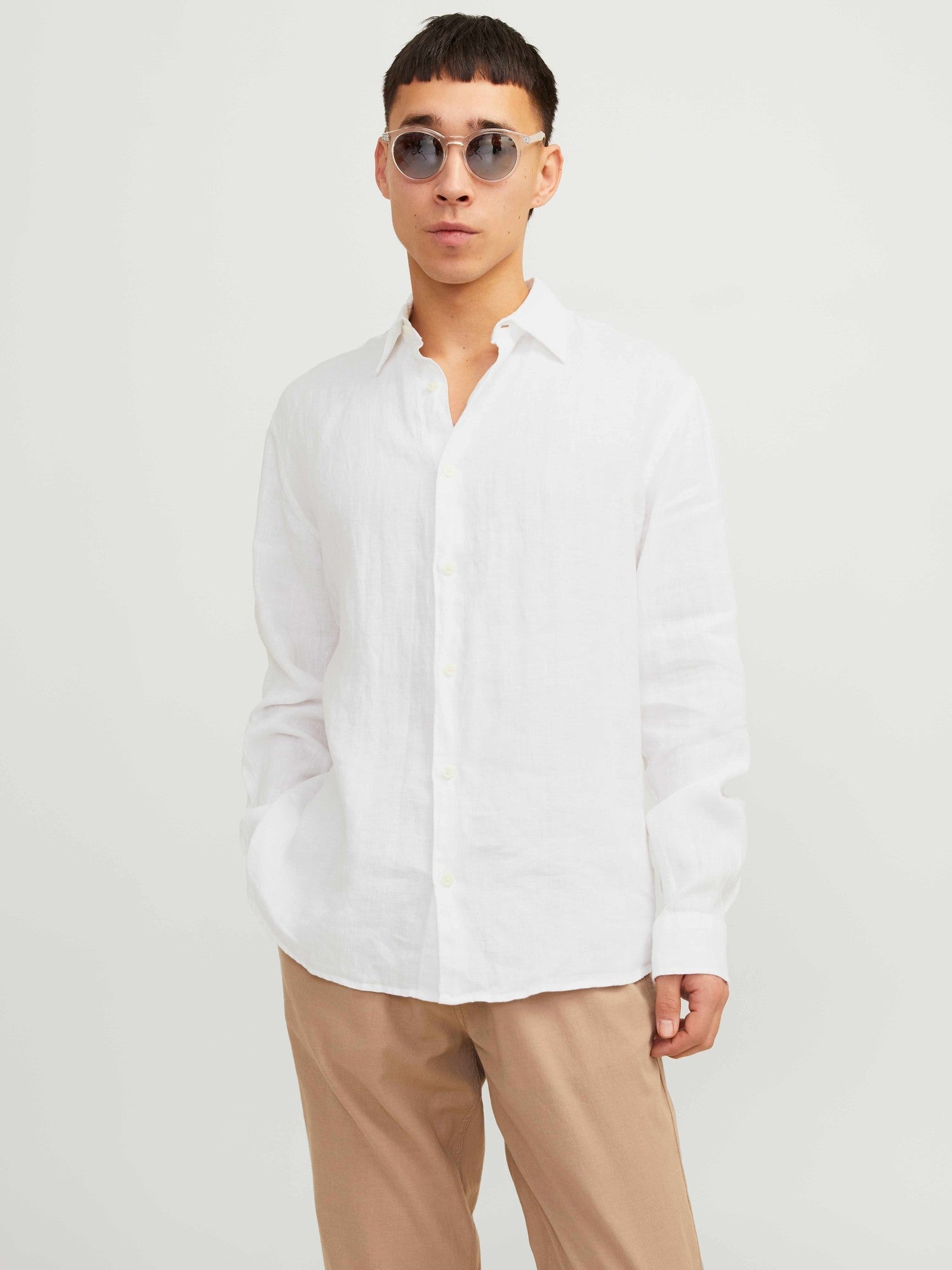 JACK & JONES Риза JPRCCLAWRENCE LINEN L/S SHIRT SN