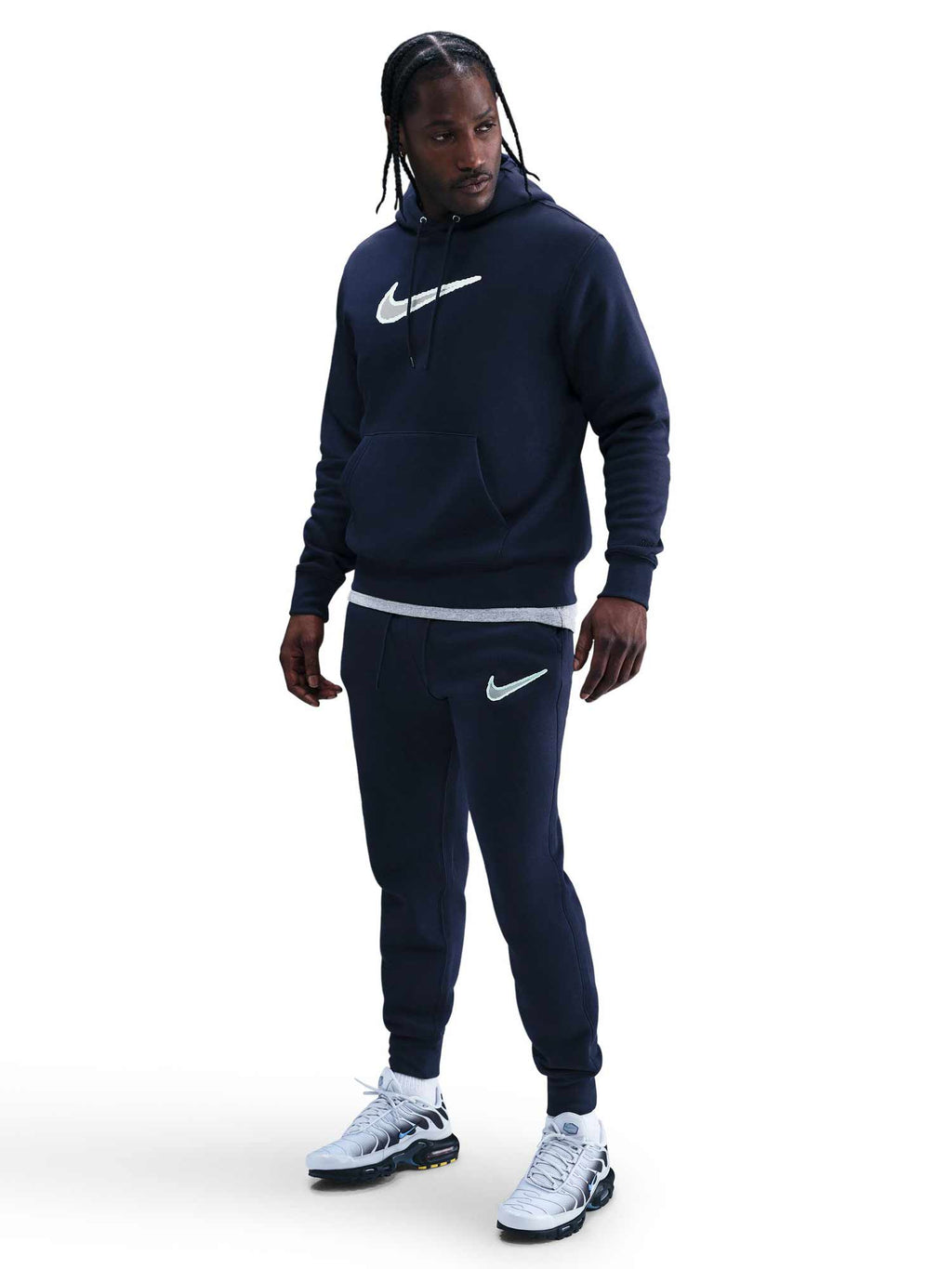 NIKE Спортно долнище M NK CLUB BB JGGR NEO VARSITY