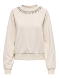 ONLY Блуза ONLJETT L/S O-NECK EMB. BOX SWT