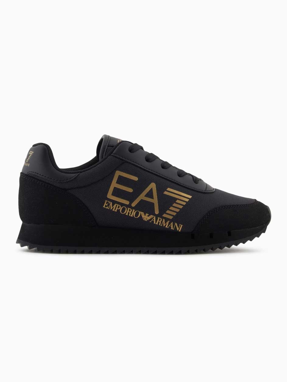 EA7 Emporio Armani Обувки SNEAKER BLACK WHITE