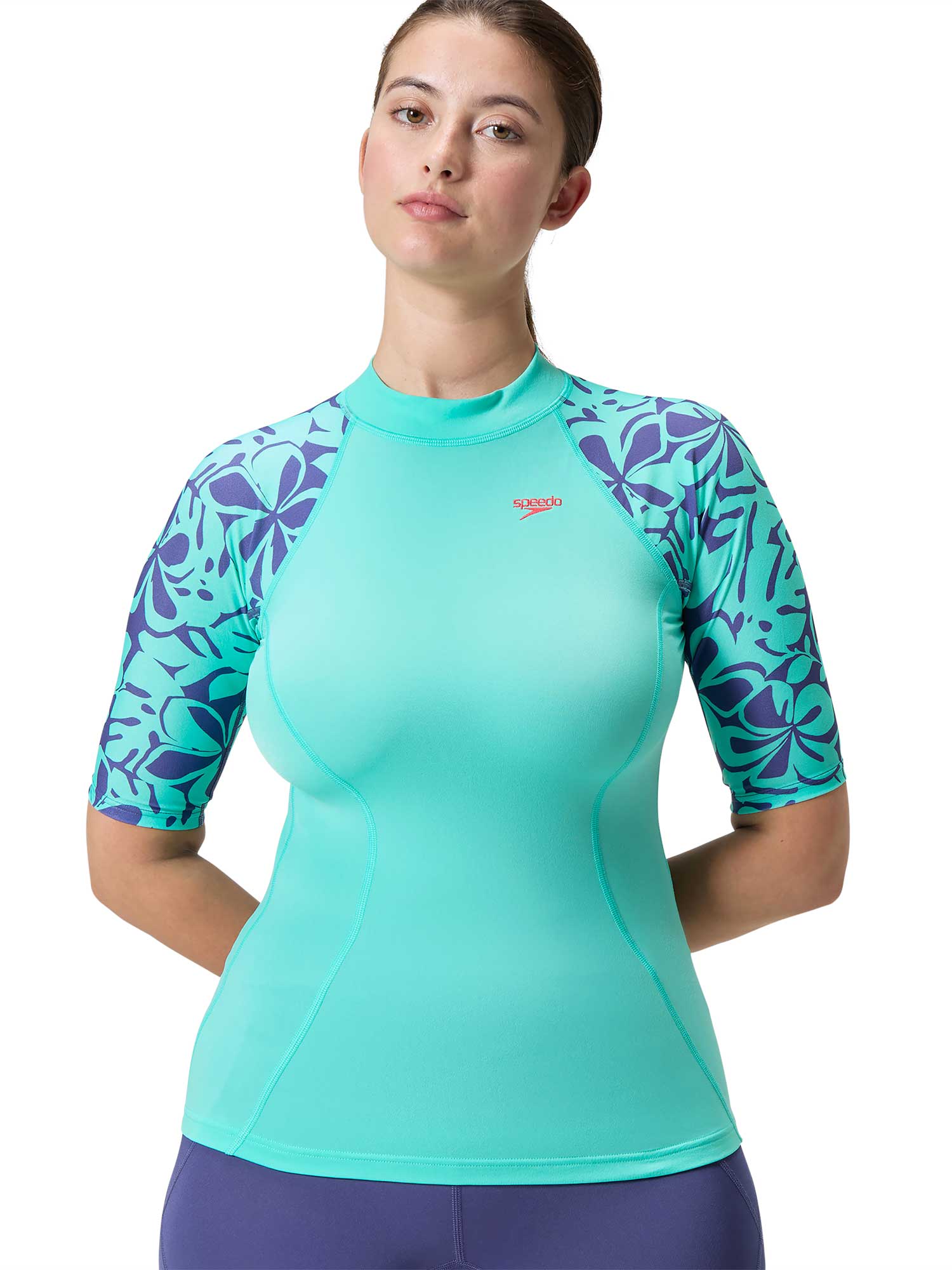 SPEEDO Тениска с UV защита WOMENS PRINTED TOP