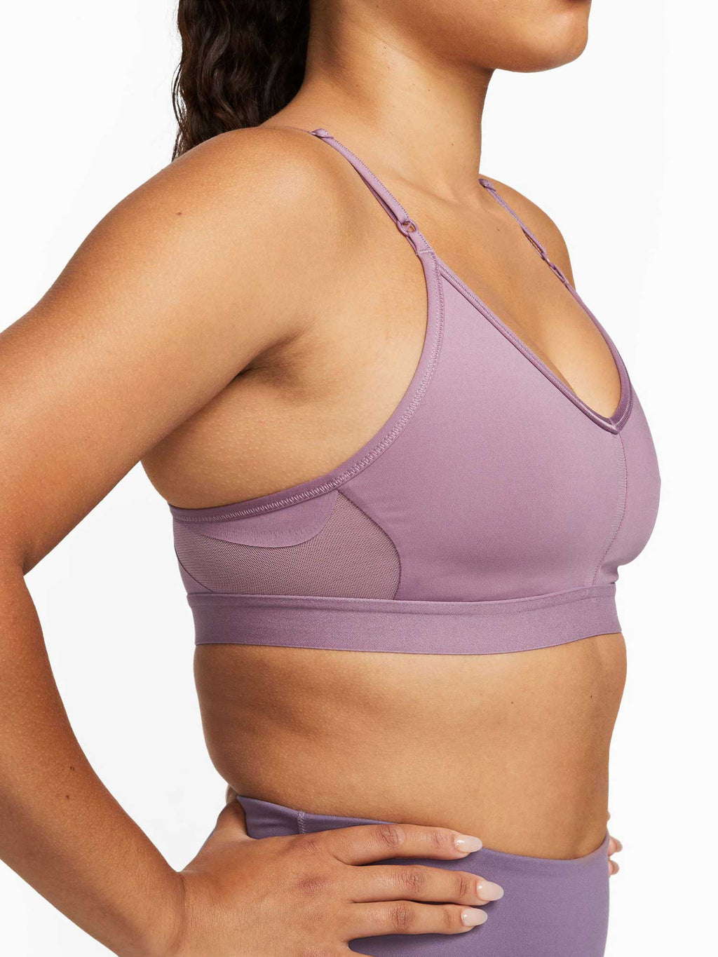 NIKE Спортен сутиен W NK INDY V-NECK BRA