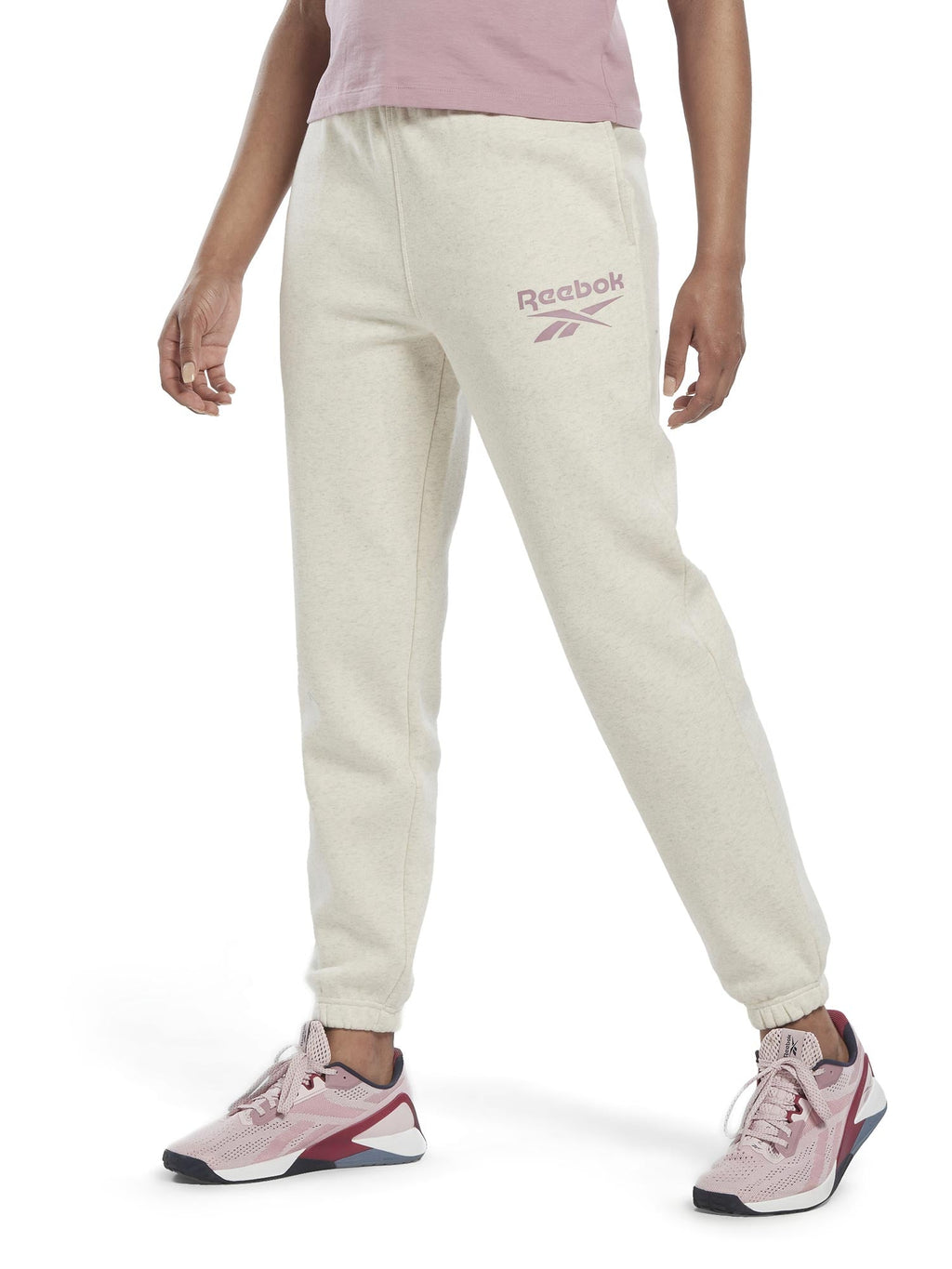 REEBOK Спортно долнище Identity Logo Fleece