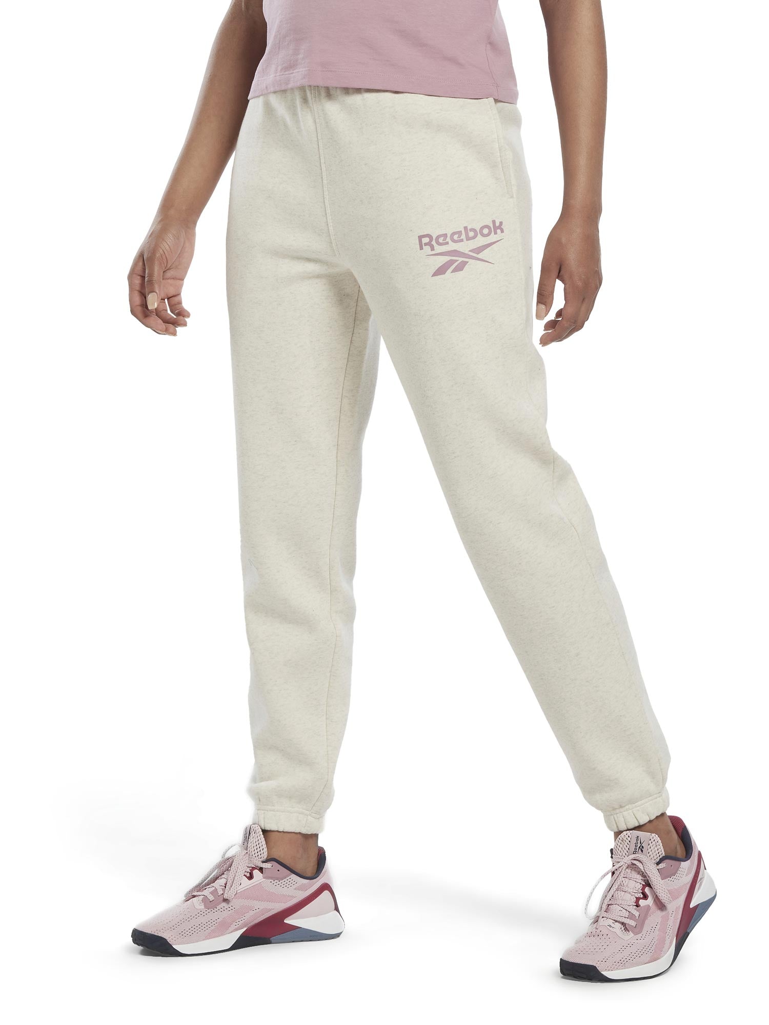 REEBOK Спортно долнище Identity Logo Fleece
