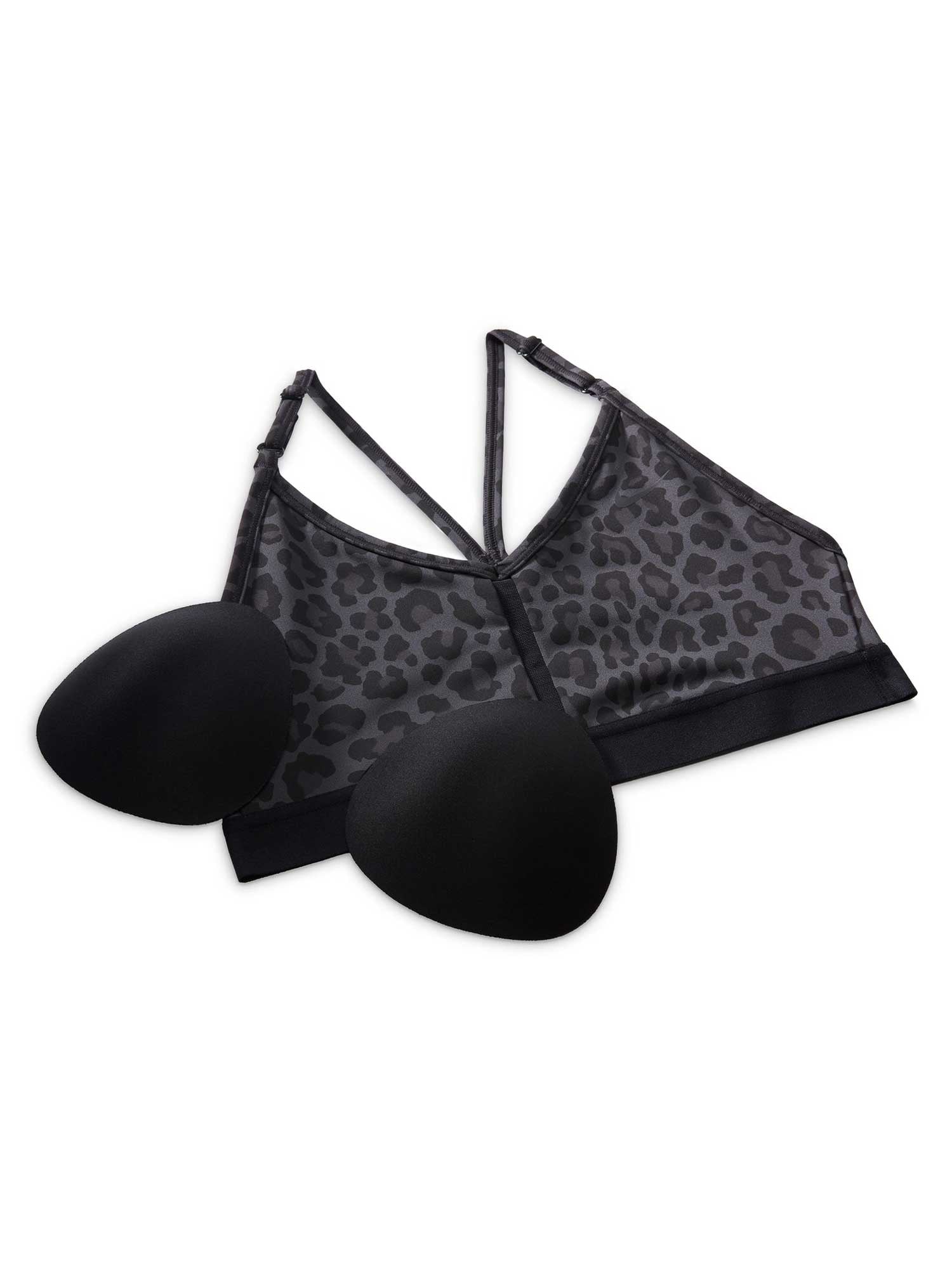 NIKE Спортен сутиен W DF INDY V-NECK LPRD BRA