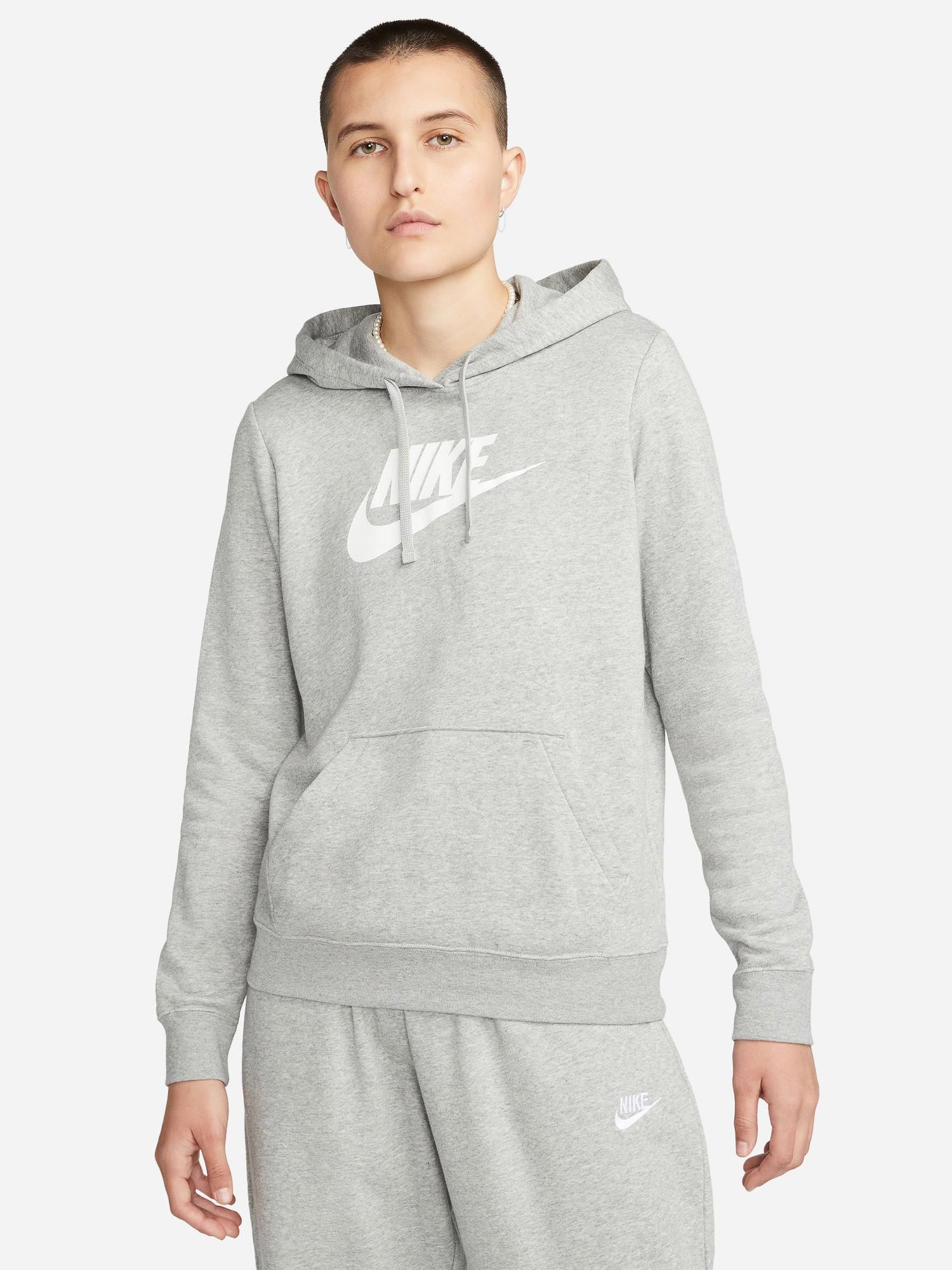 NIKE Суитшърт W CLUB FLC GX STD PO HDY