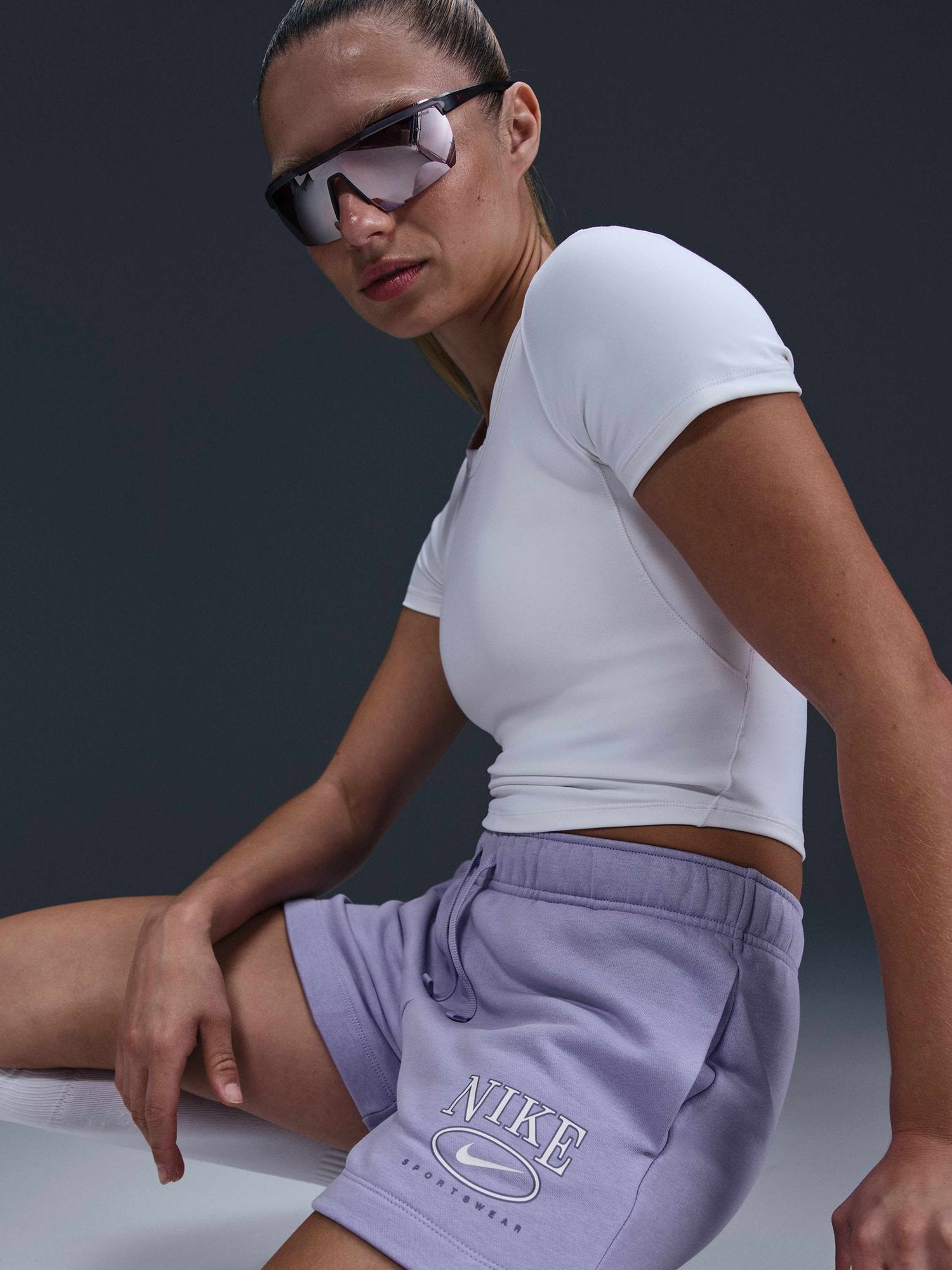 NIKE Къси панталони W NSW CLUB FLC FT MR 4 GX SHT