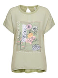 ONLY Тениска ONLFLORA REG S/S ART FOIL TOP BOX JRS