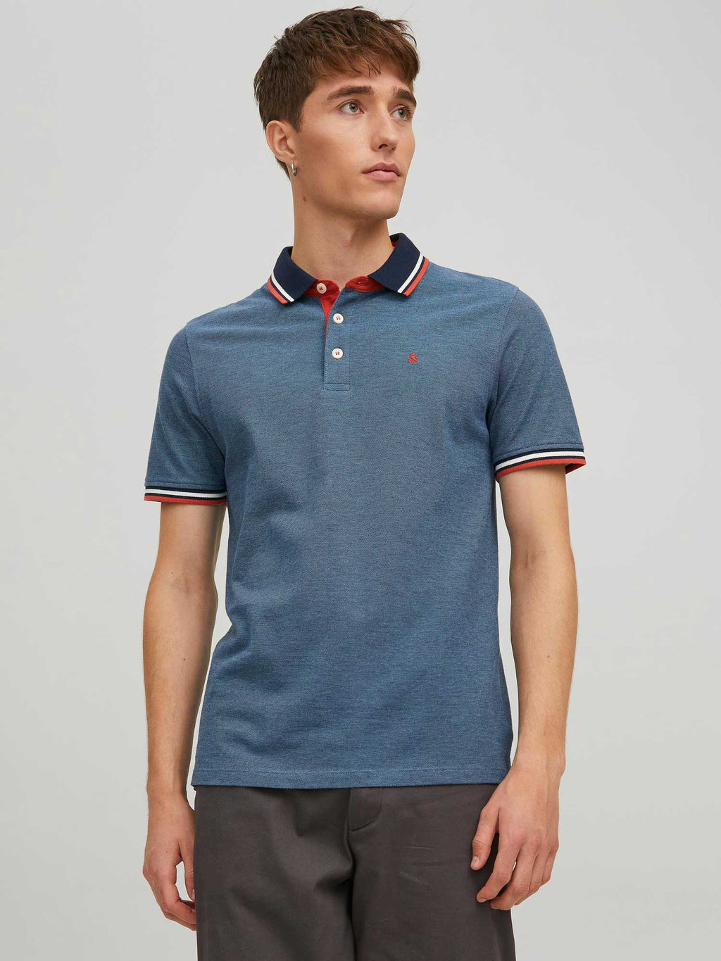 JACK & JONES Тениска JJEPAULOS POLO SS NOOS