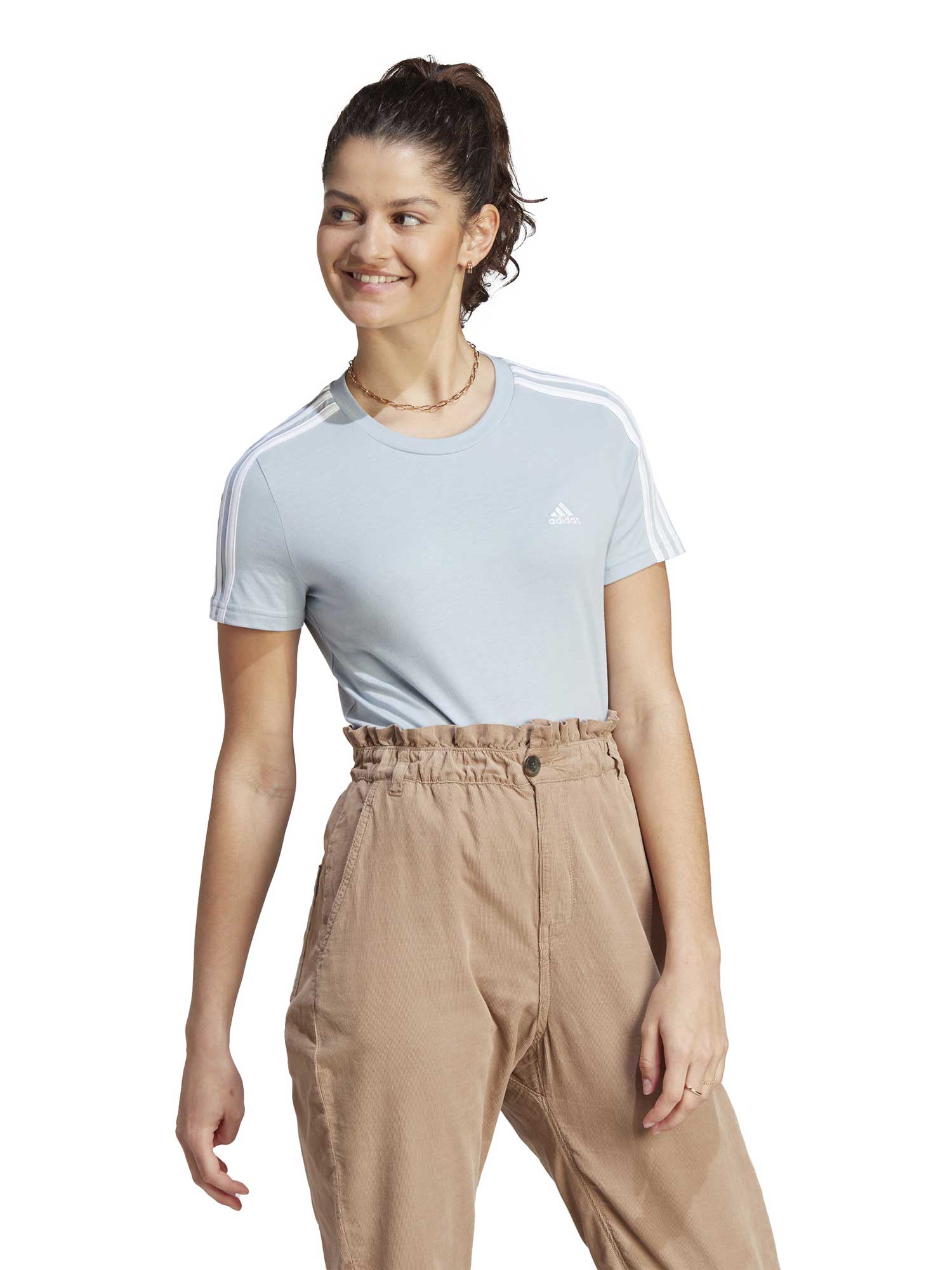 ADIDAS SPORTSWEAR Тениска Essentials Slim 3-Stripes T-Shirt