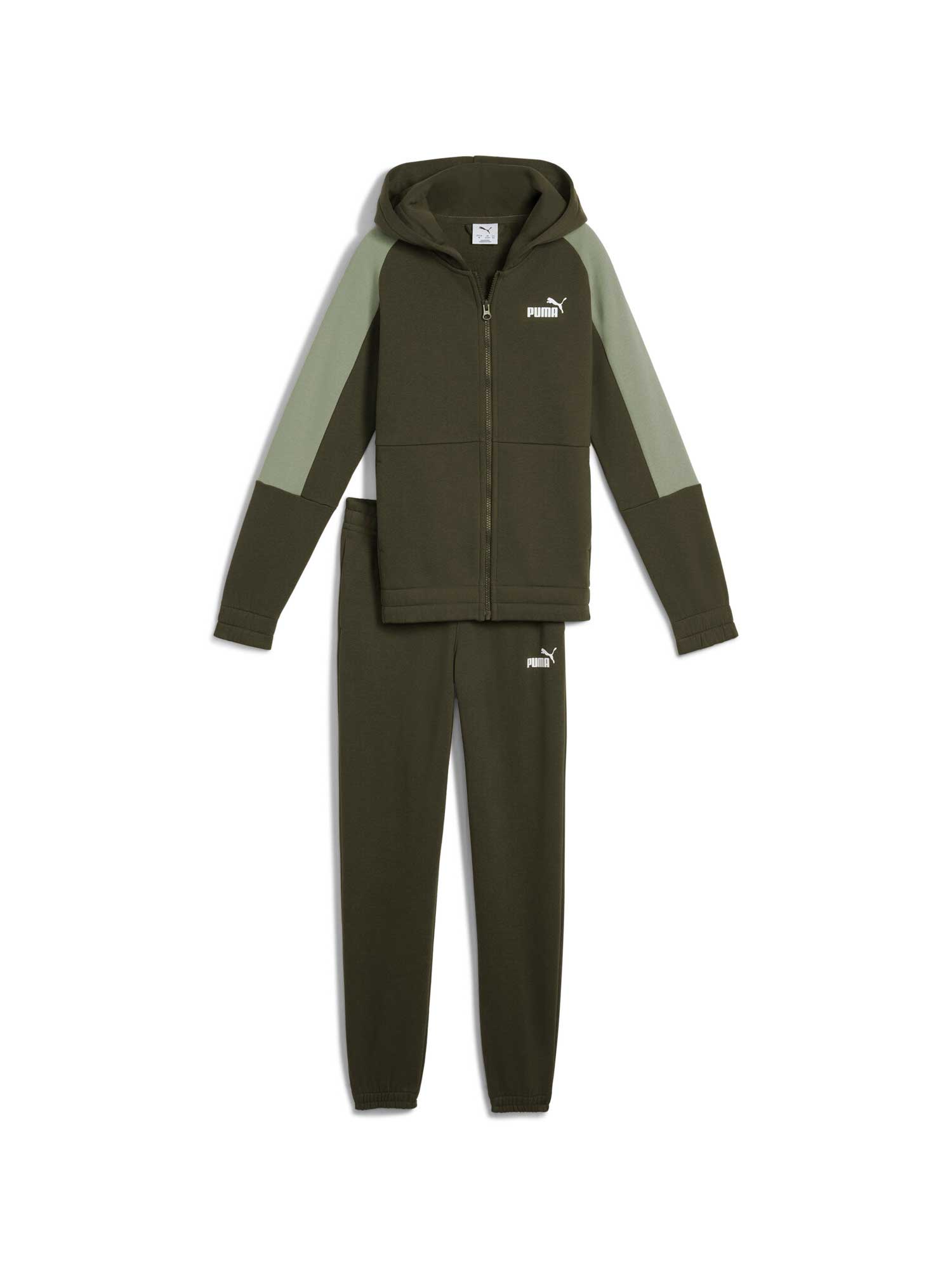 PUMA Спортен екип ESS BLOCK Hooded Full-Zip Sweat Suit