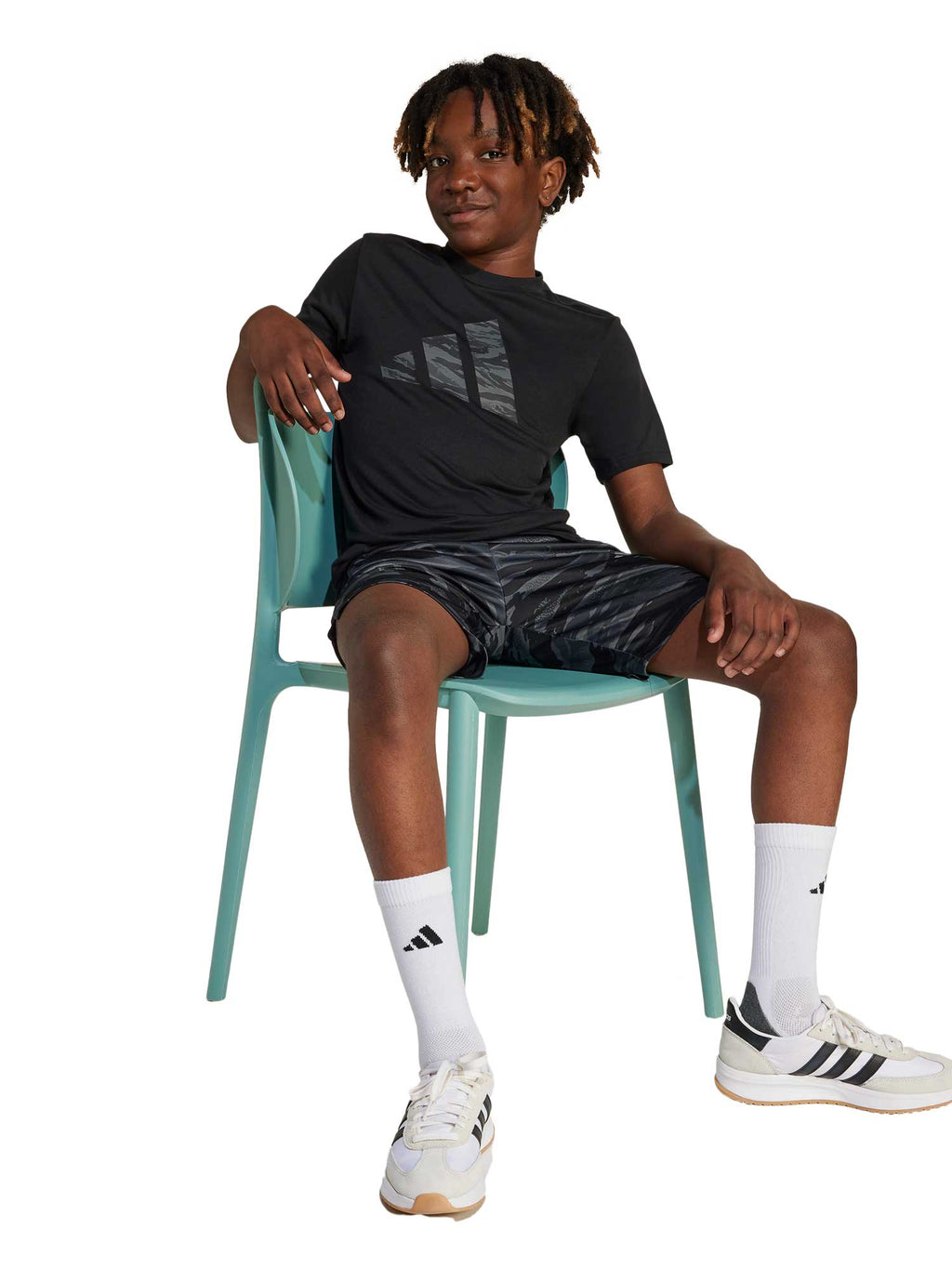 ADIDAS SPORTSWEAR Тениска Training Essentials Camo-Print T-Shirt