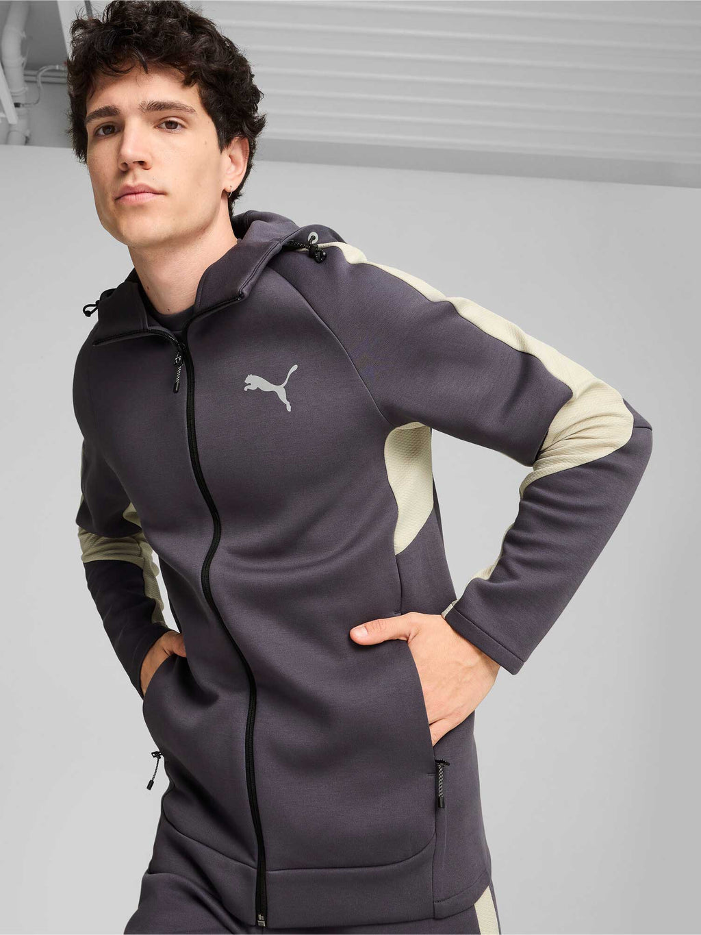 PUMA Суитшърт EVOSTRIPE Full-Zip Hoodie DK