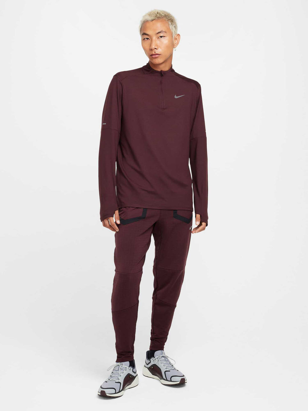 NIKE Блуза M NK DF ELMNT TOP HZ