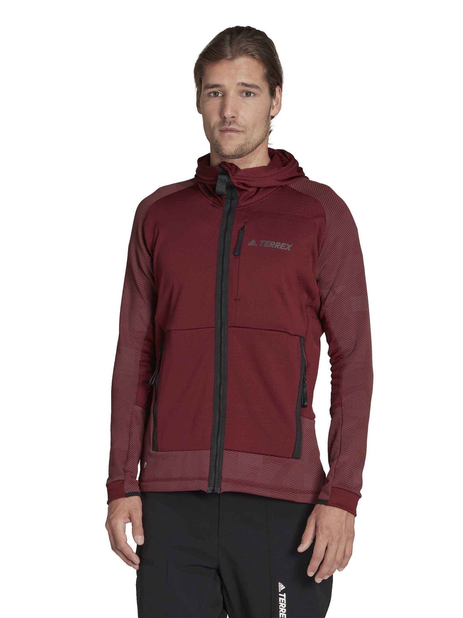 ADIDAS PERFORMANCE Суитшърт Terrex Tech Flooce Hooded Hiking Fleece