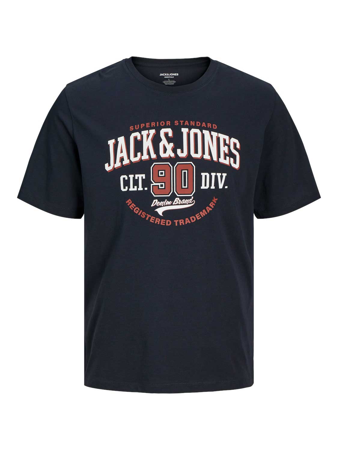 JACK & JONES Тениска JJELOGO TEE SS O-NECK 2 COL AW24 SN