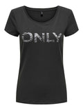 ONLY Тениска ONLHELLA LIFE S/S LOGO TOP BOX CS JRS