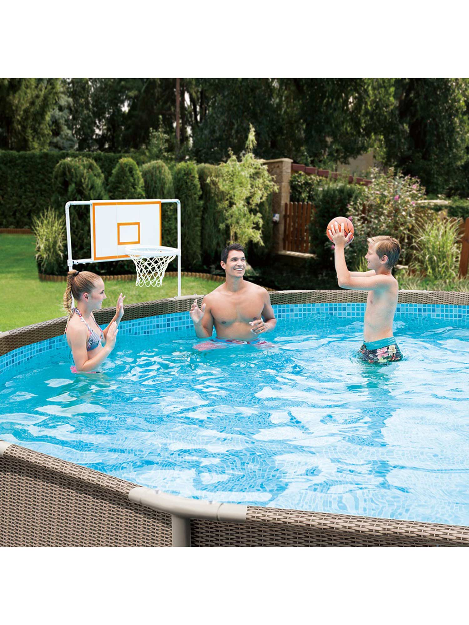 SUMMER WAVES Комплект Баскетбол за различни размери басейни