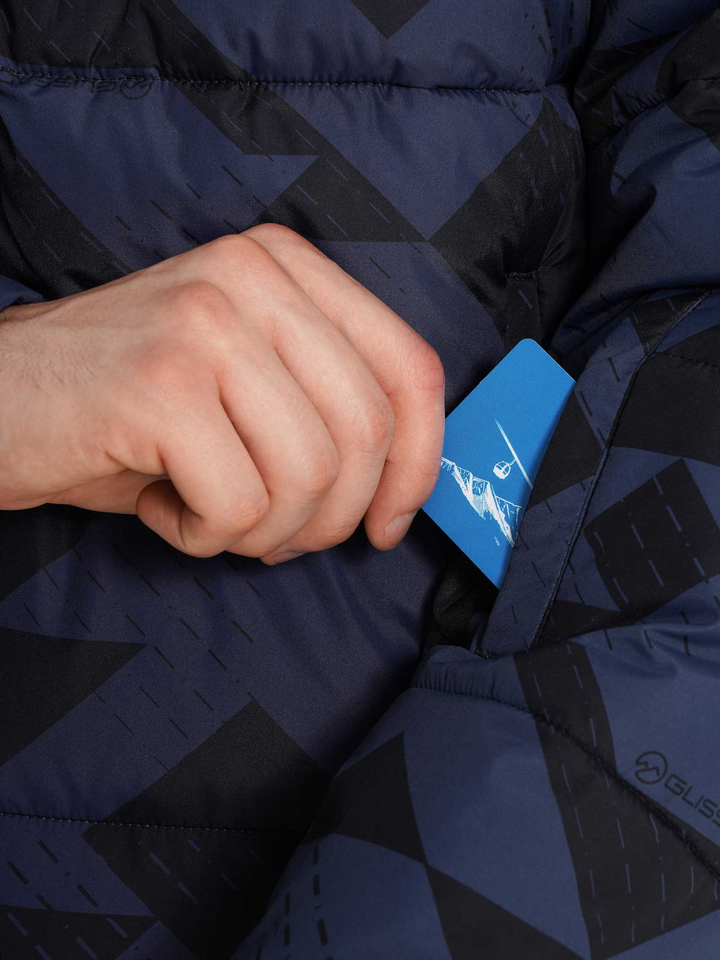 GLISSADE Ски яке Men's Faux Down Jacket