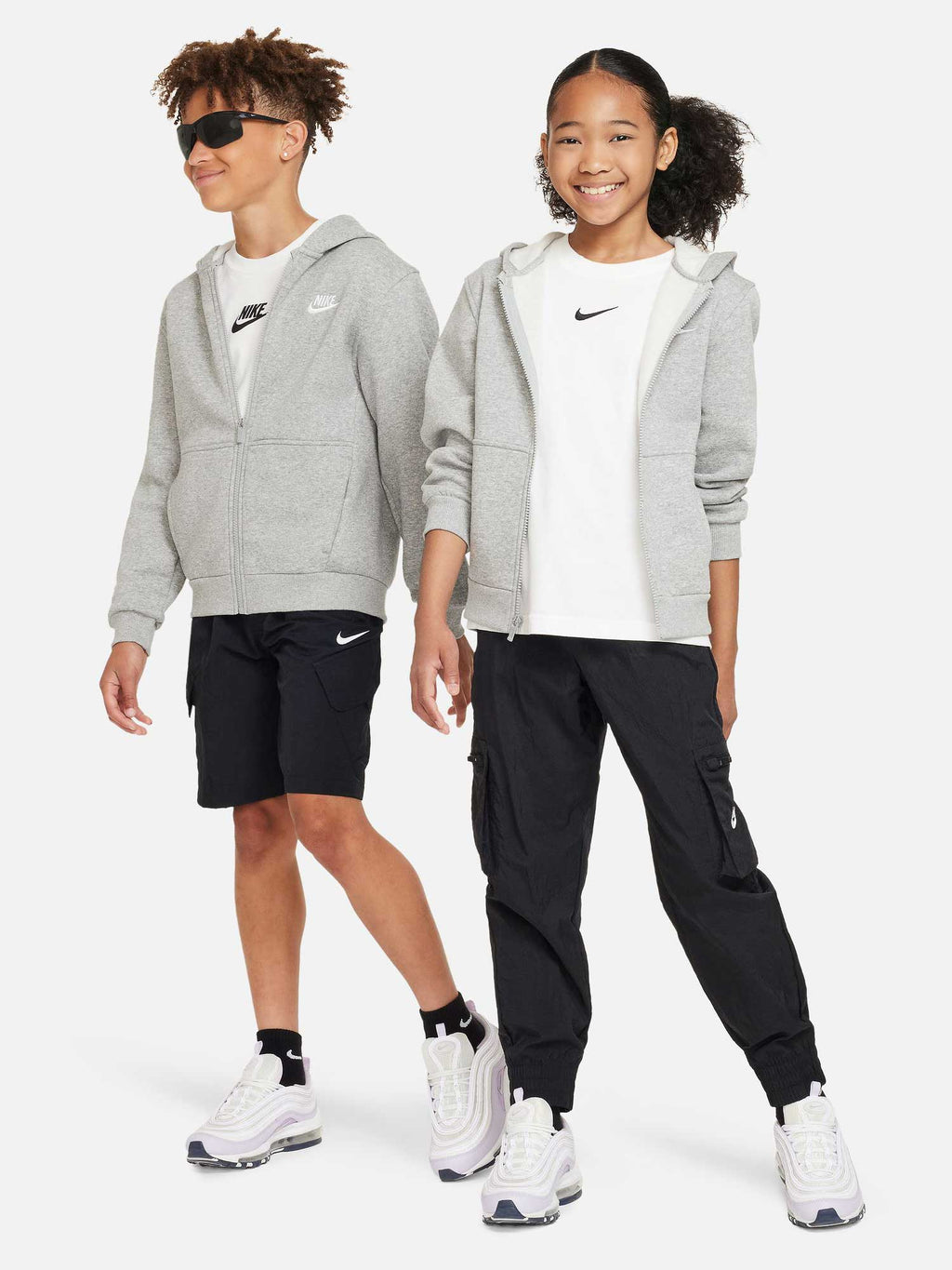 NIKE Суитшърт K NSW CLUB FLC HD FZ LS LBR