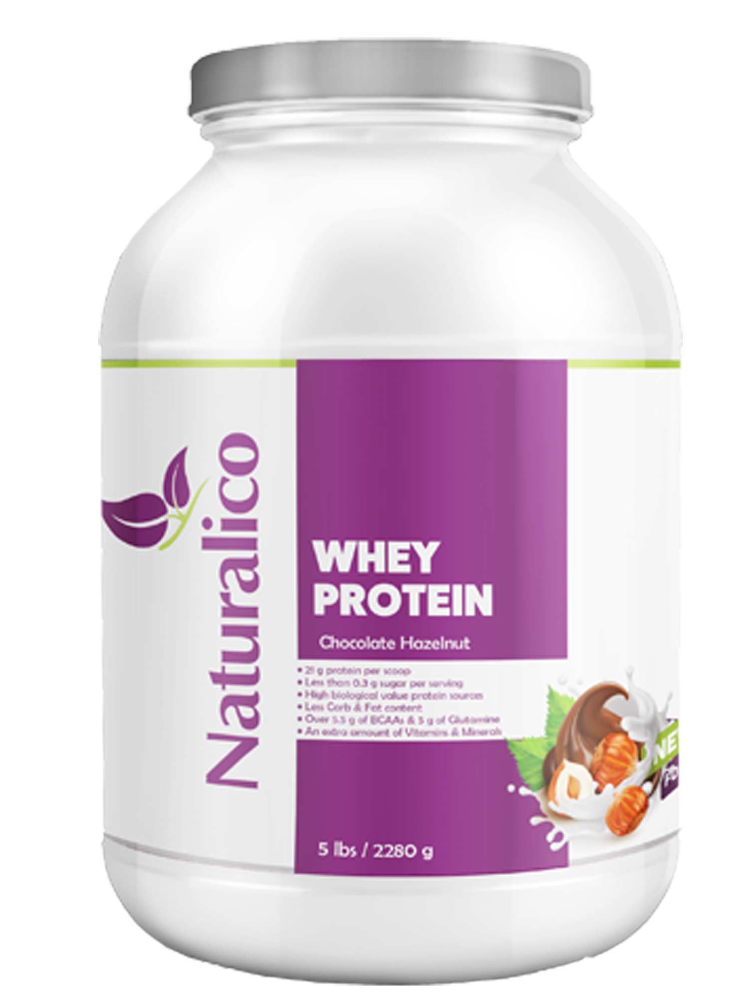 NATURALICO Протеин Whey Protein 5 lbs-шоколадов кокос