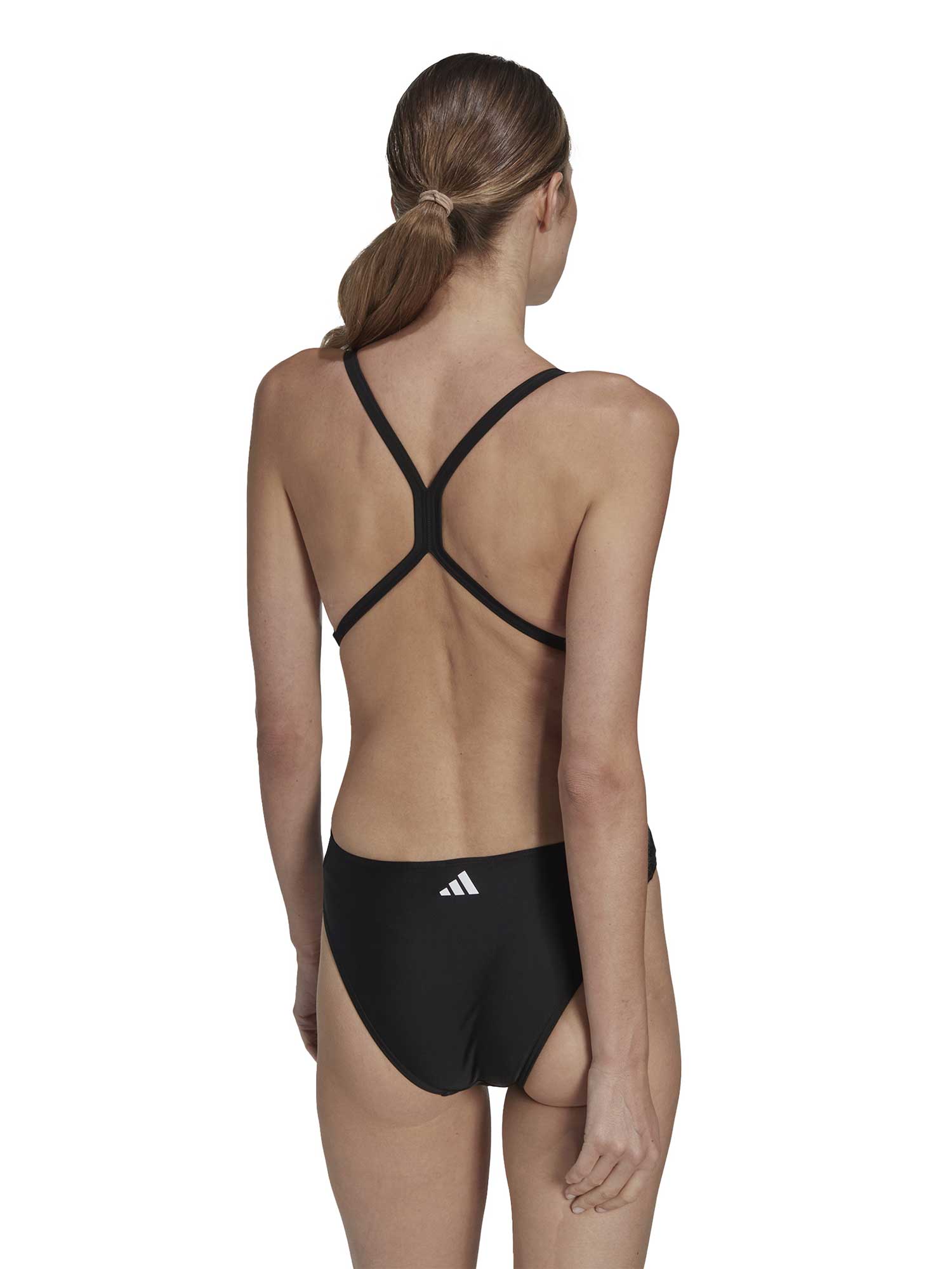 ADIDAS PERFORMANCE Цял бански 3 Bar Logo Print Swimsuit