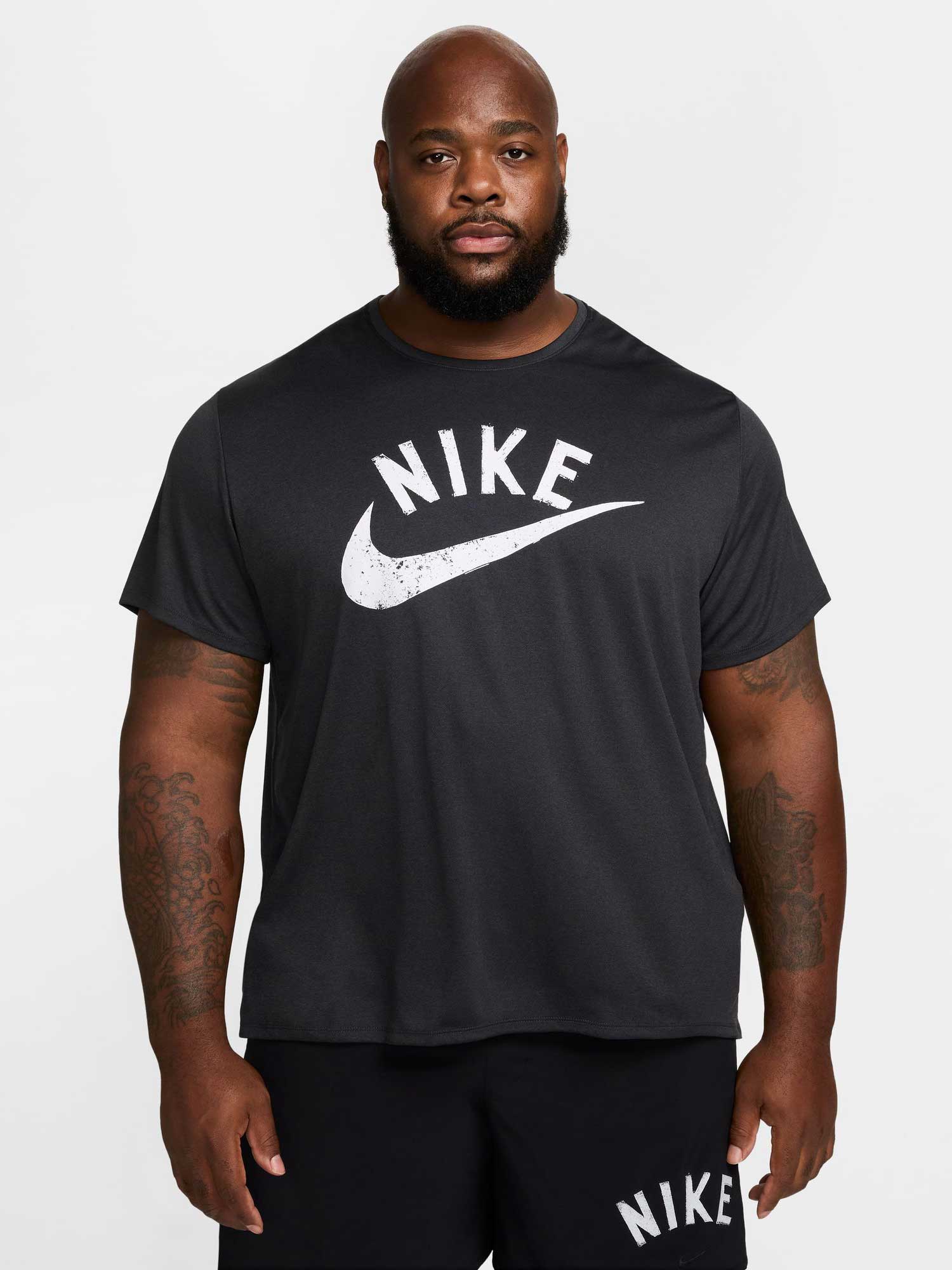 NIKE Тениска M NK DF MILER SWOOSH SS TOP