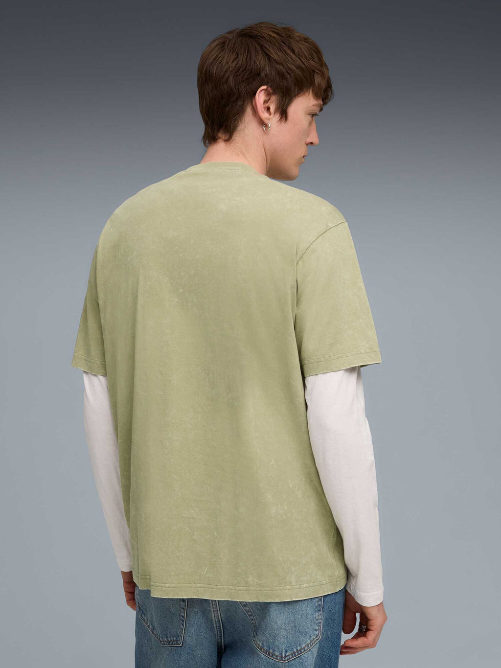 PUMA Тениска ESS ELEVATED Relaxed Wash Tee