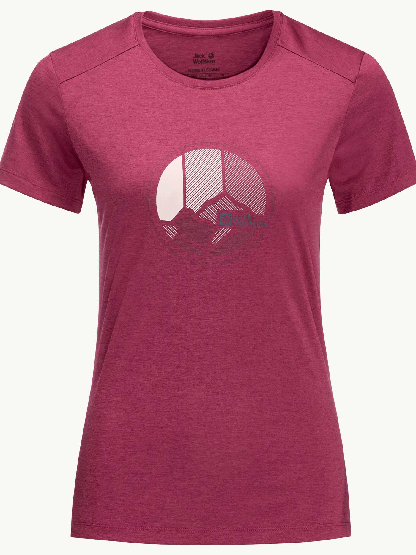 JACK WOLFSKIN Тениска CROSSTRAIL GRAPHIC T W