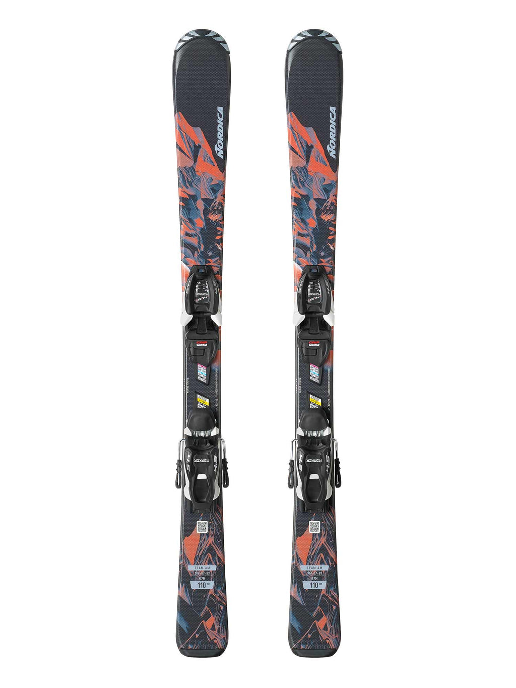 NORDICA Детски ски с автомати TEAM AM(100-140)+J4.5 FDT