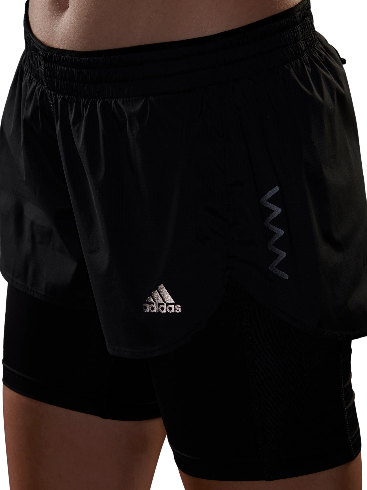 ADIDAS PERFORMANCE Къси панталони Run Fast Two-in-One