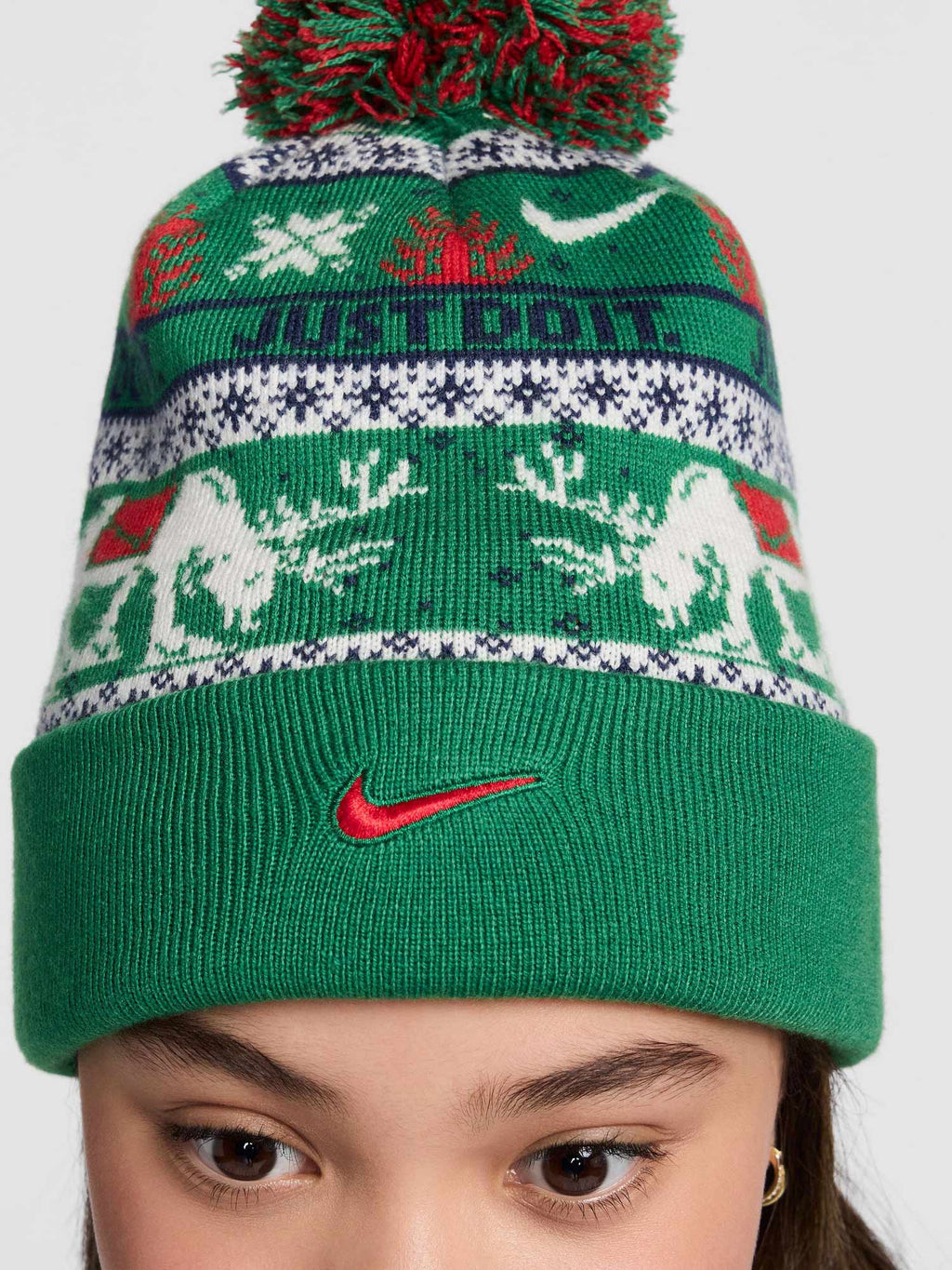 NIKE Шапка K NK PEAK BEANIE SC HOL25 L