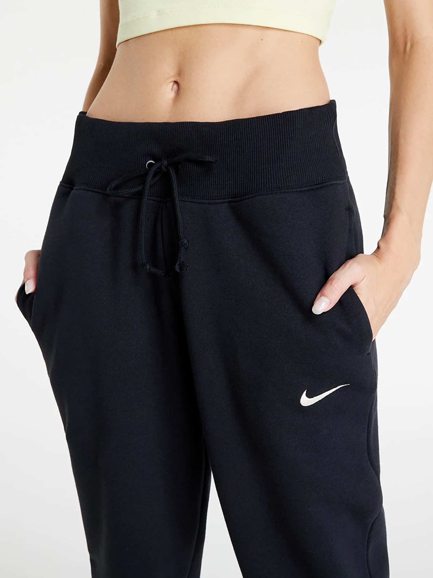 NIKE Спортно долнище W NSW PHNX FLC HR PANT STD