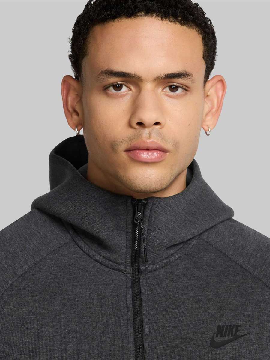 NIKE Суитшърт M NK TCH FLC FZ WR HOODIE