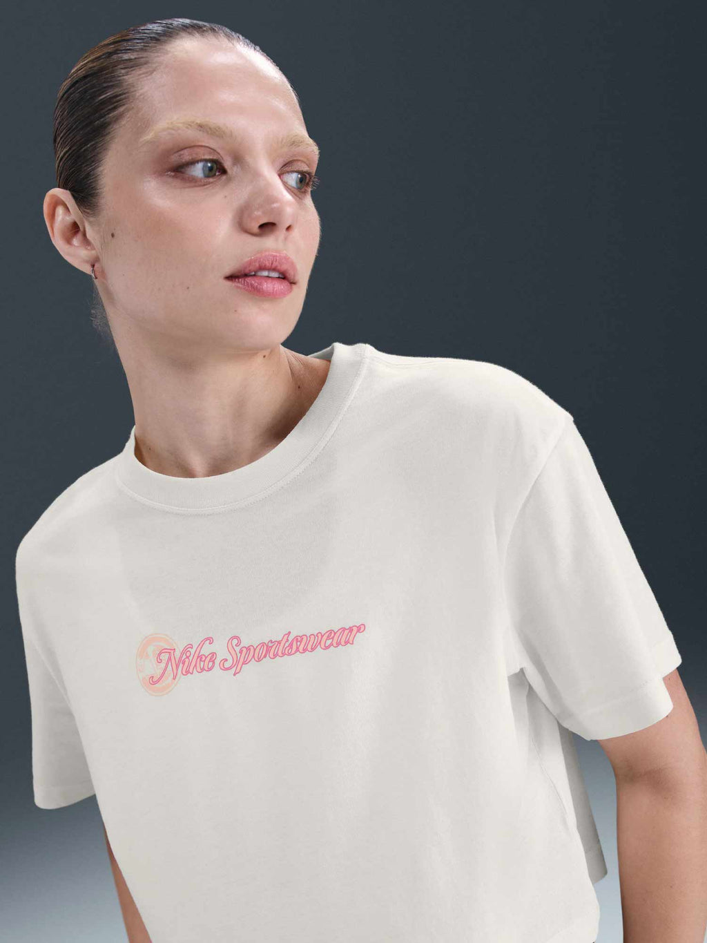 NIKE Тениска W NSW CLUB SS CROP TEE CC