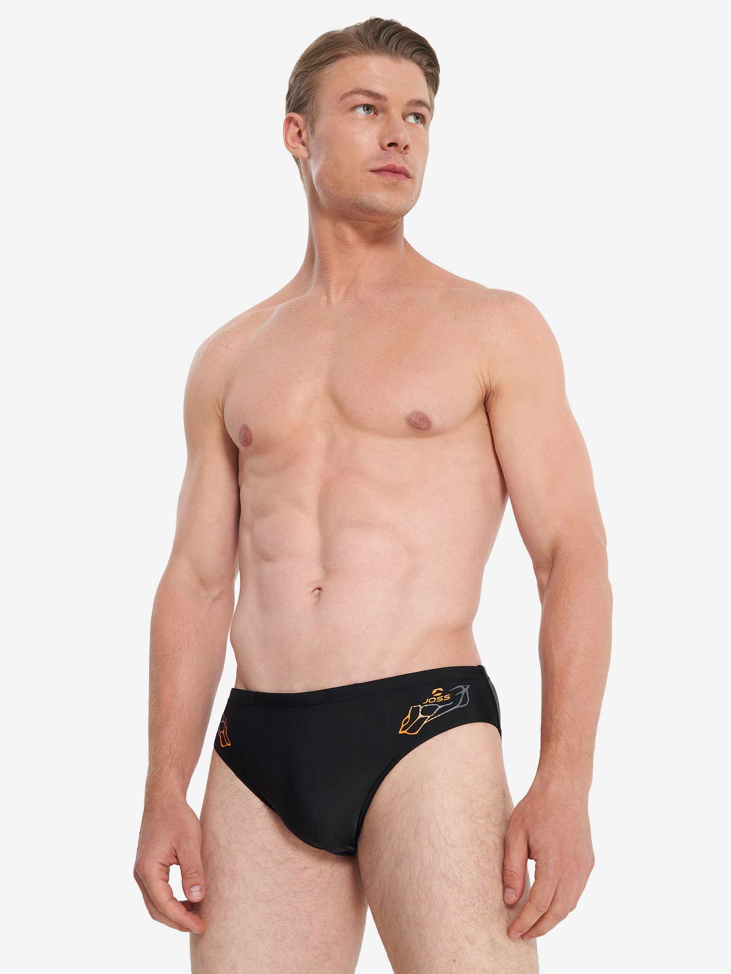 JOSS Бански Men's Fitness Swim Rubber Prints Swm Trunks