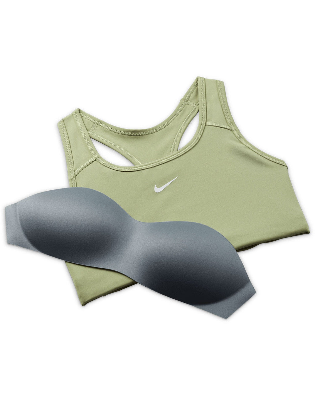 NIKE Спортен сутиен W DF SWSH 1PP BRA