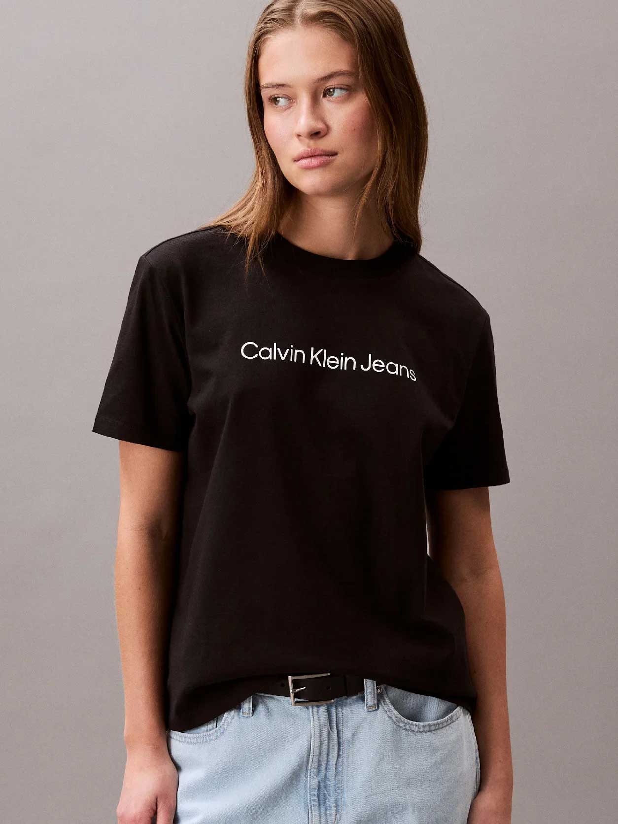 Calvin Klein Jeans Тениска A- INST LOGO CLASSIC TEE SS