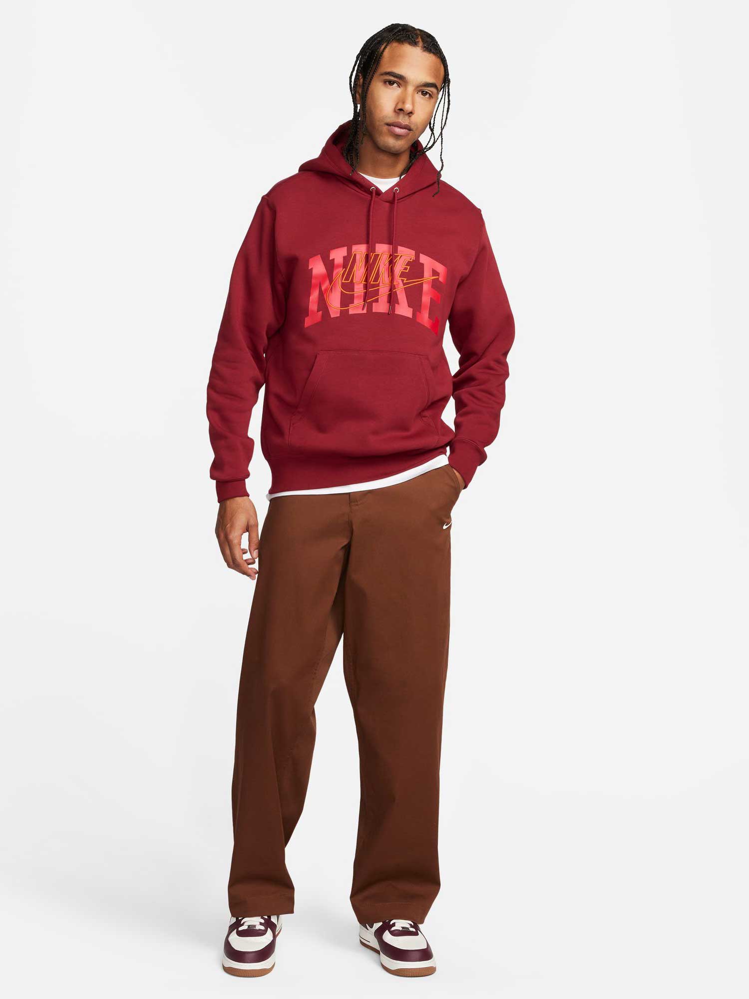 NIKE Суитшърт M NK CLUB BB PO HDY ARCH GX