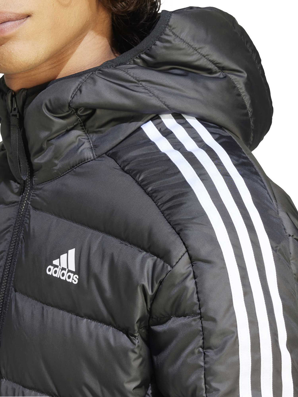 ADIDAS SPORTSWEAR Яке Essentials 3-Stripes Light Down Hooded Parka