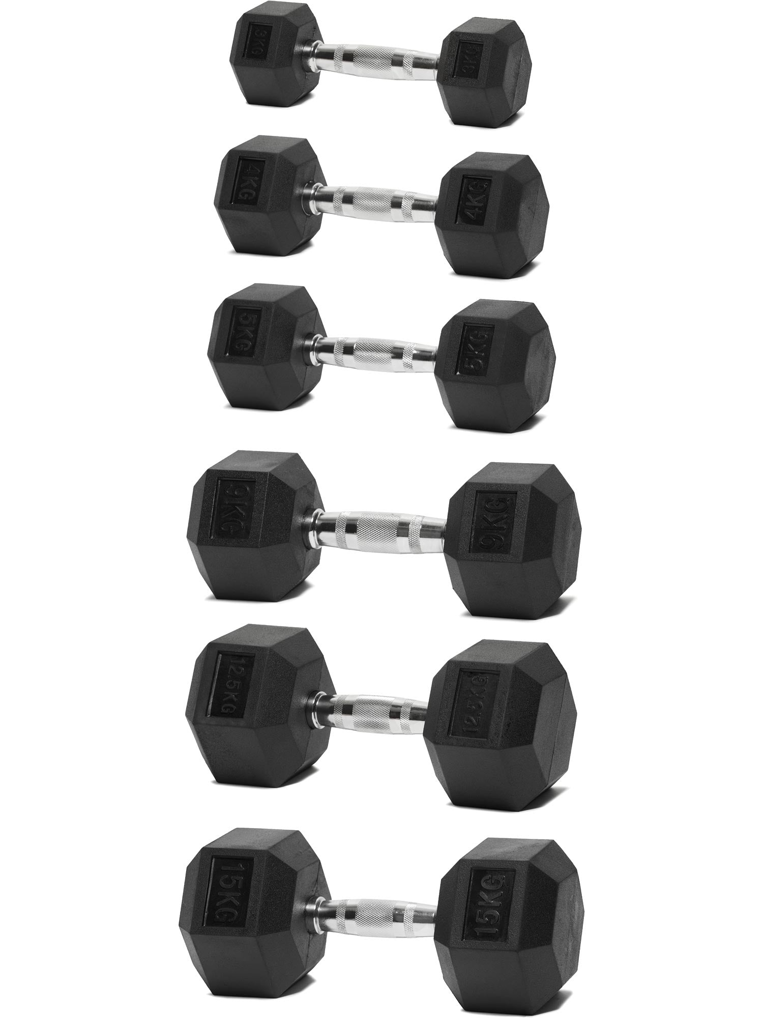 ORION Дъмбел гумиран HEX Pro - 27.5 кг
