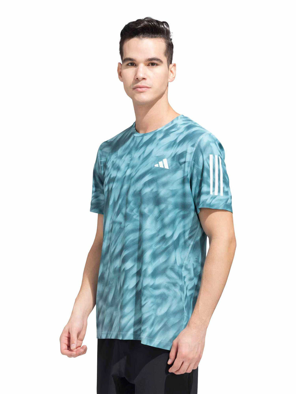 ADIDAS PERFORMANCE Тениска Own The Run Allover Print T-Shirt