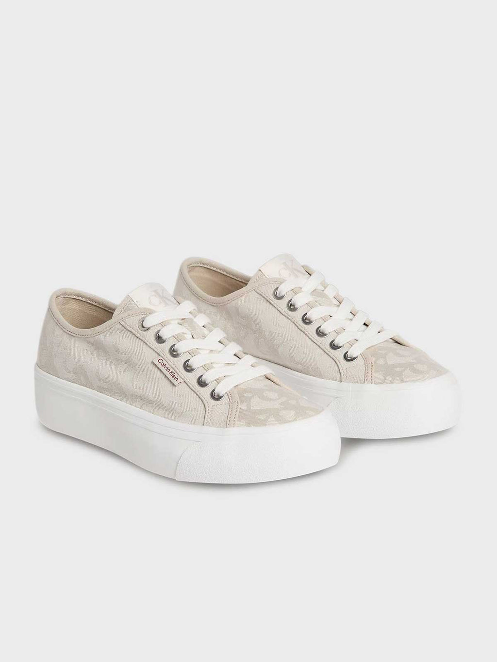 Calvin Klein Jeans Обувки VULC FLATF JACQUARD LOGO TAG