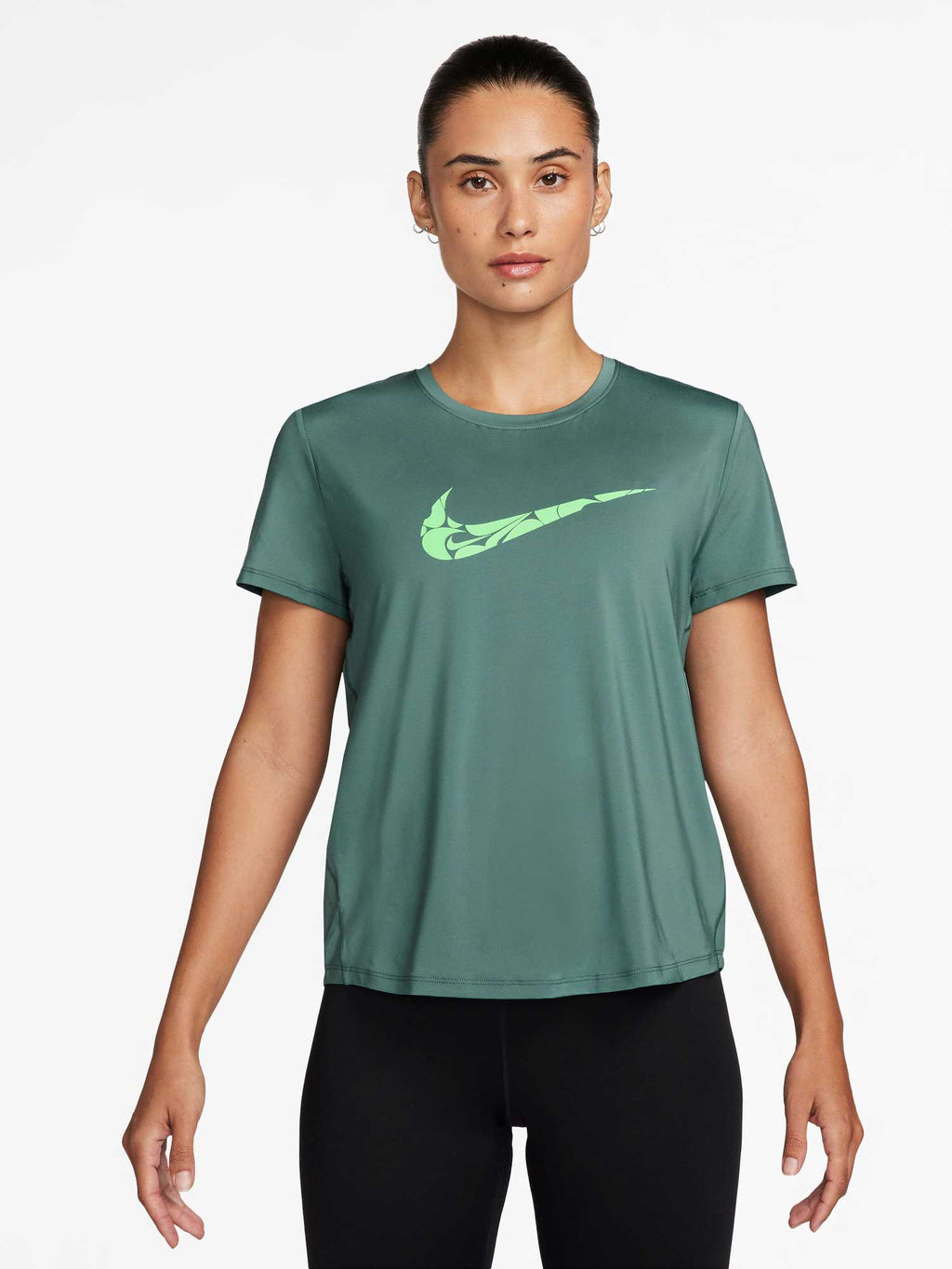 NIKE Тениска W NK ONE SWSH HBR DF SS TOP