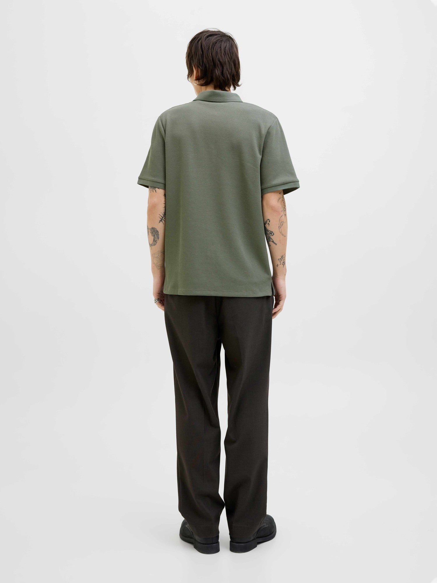 JACK & JONES Тениска JJEAUSTIN ZIP POLO SS NOOS