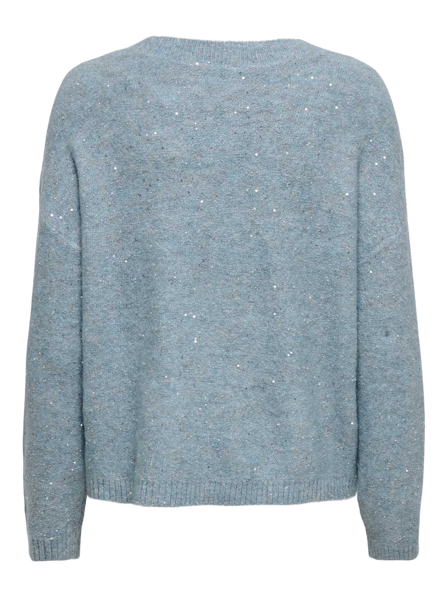 ONLY Пуловер ONLARIZONA LS SEQUINS V-NECK PUL KNT