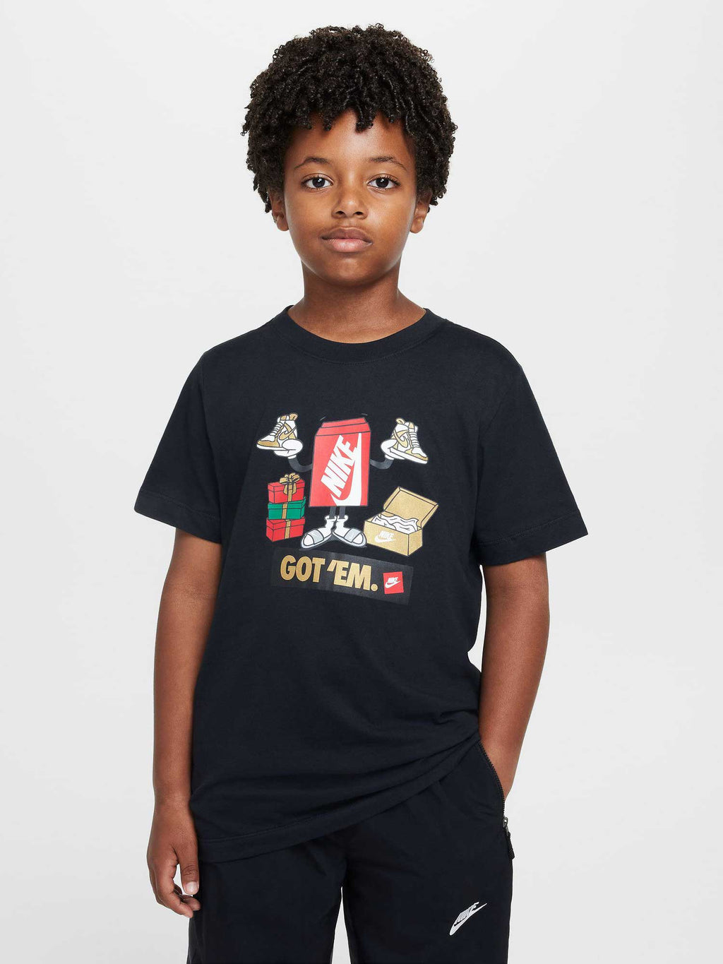 NIKE Тениска K NSW TEE BOXY GOT EM