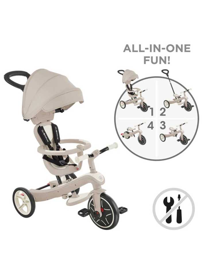 GLOBBER Триколка 4 в 1 EXPLORER TRIKE ECOLOGIC