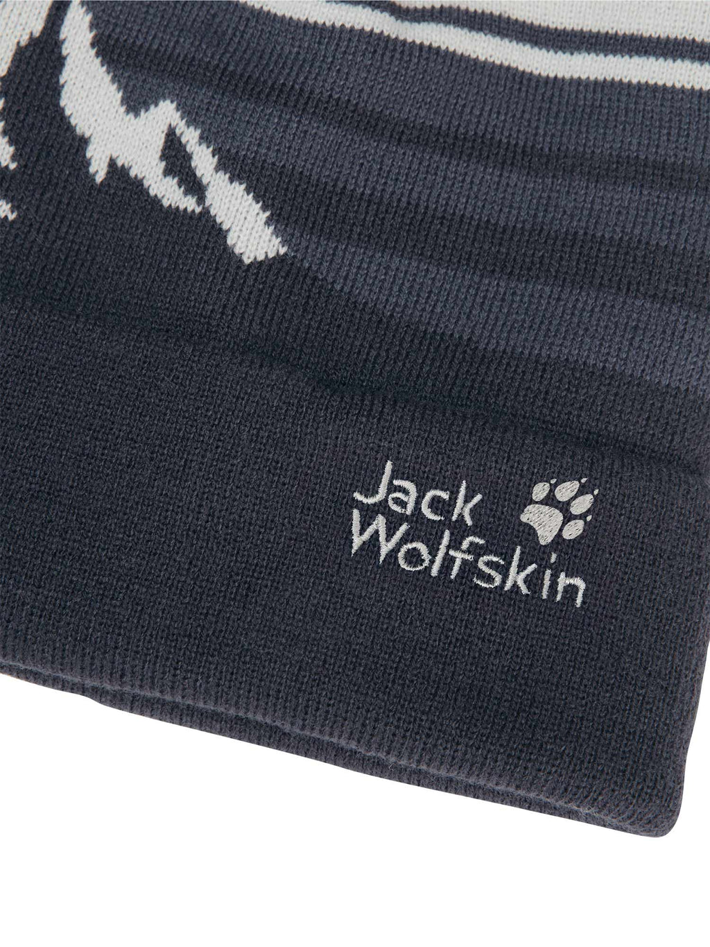JACK WOLFSKIN Шапка STRIPY POMPOM BEANIE K