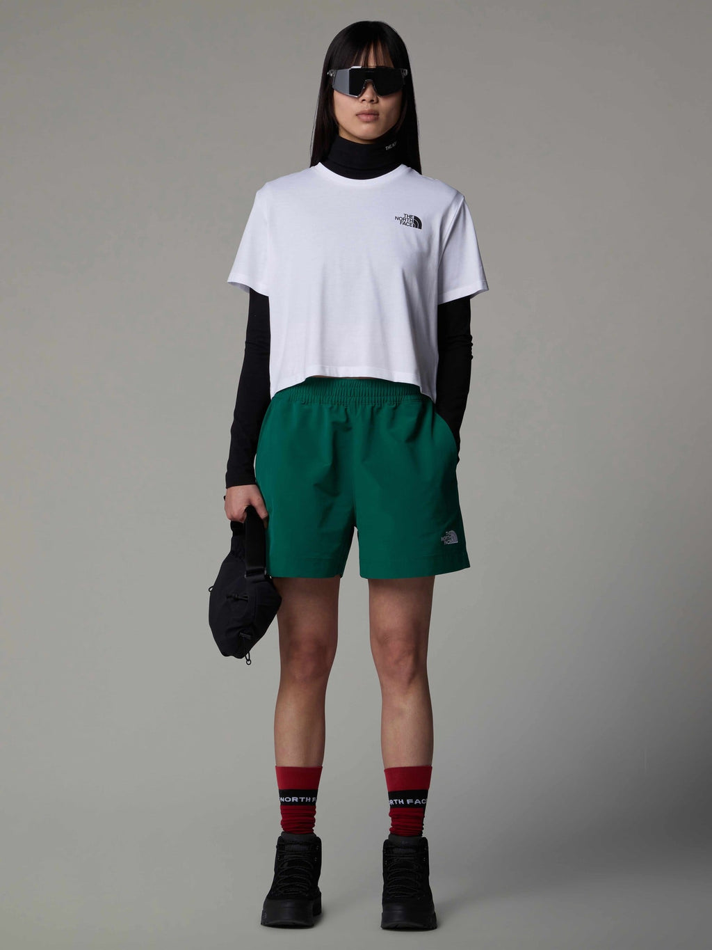 THE NORTH FACE Тениска W SIMPLE DOME CROPPED SLIM TEE